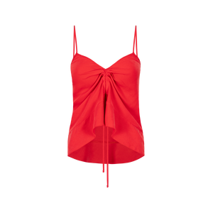 Dolci Cousteau Red Drawstring Top