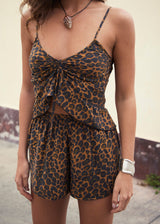 Dolci Drawstring Top Painted Leo