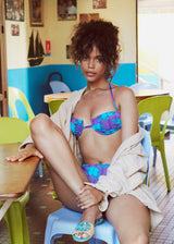 Coquillage Purple Hibiscus Top