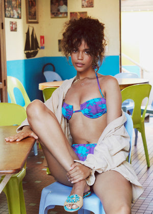 Coquillage Purple Hibiscus Top